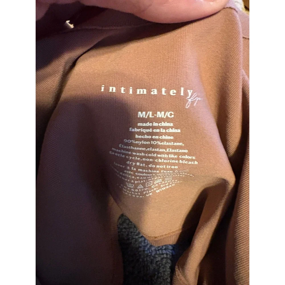 Intimately Free People Ali V-Neck Cami Brown Seamless‎ Cropped Tank Top M/L